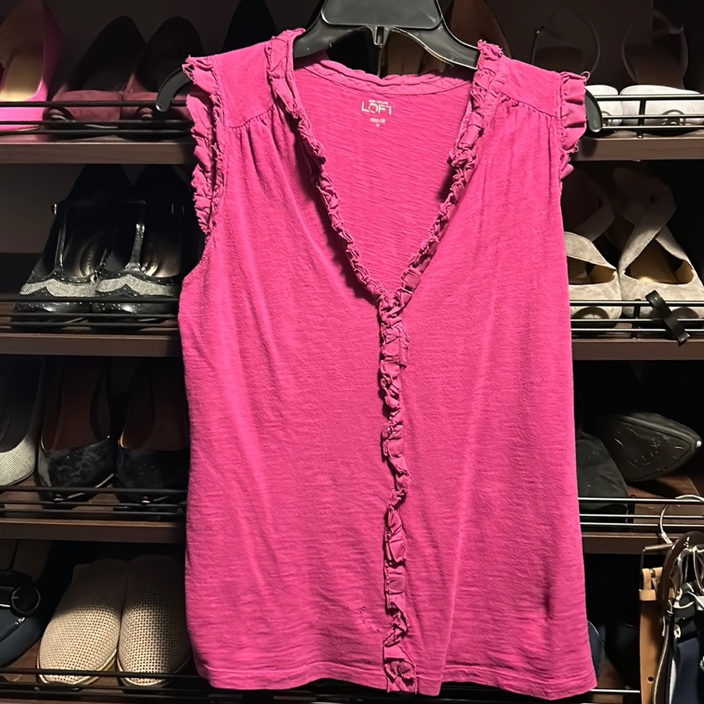 Woman’s loft shirt.  Mauve colored. Size Medium.